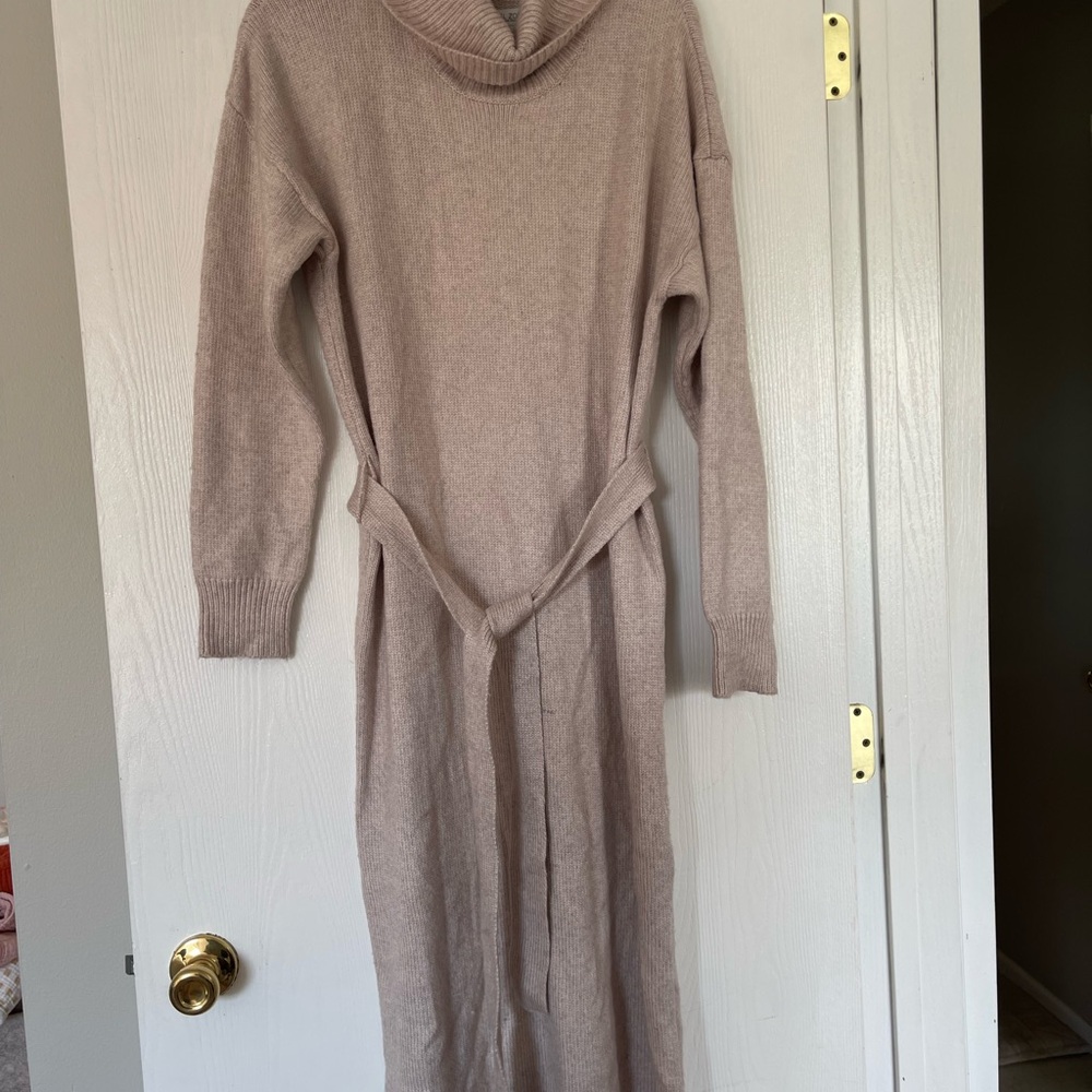 Rachel Zoe Cream Knit Sweater Dress